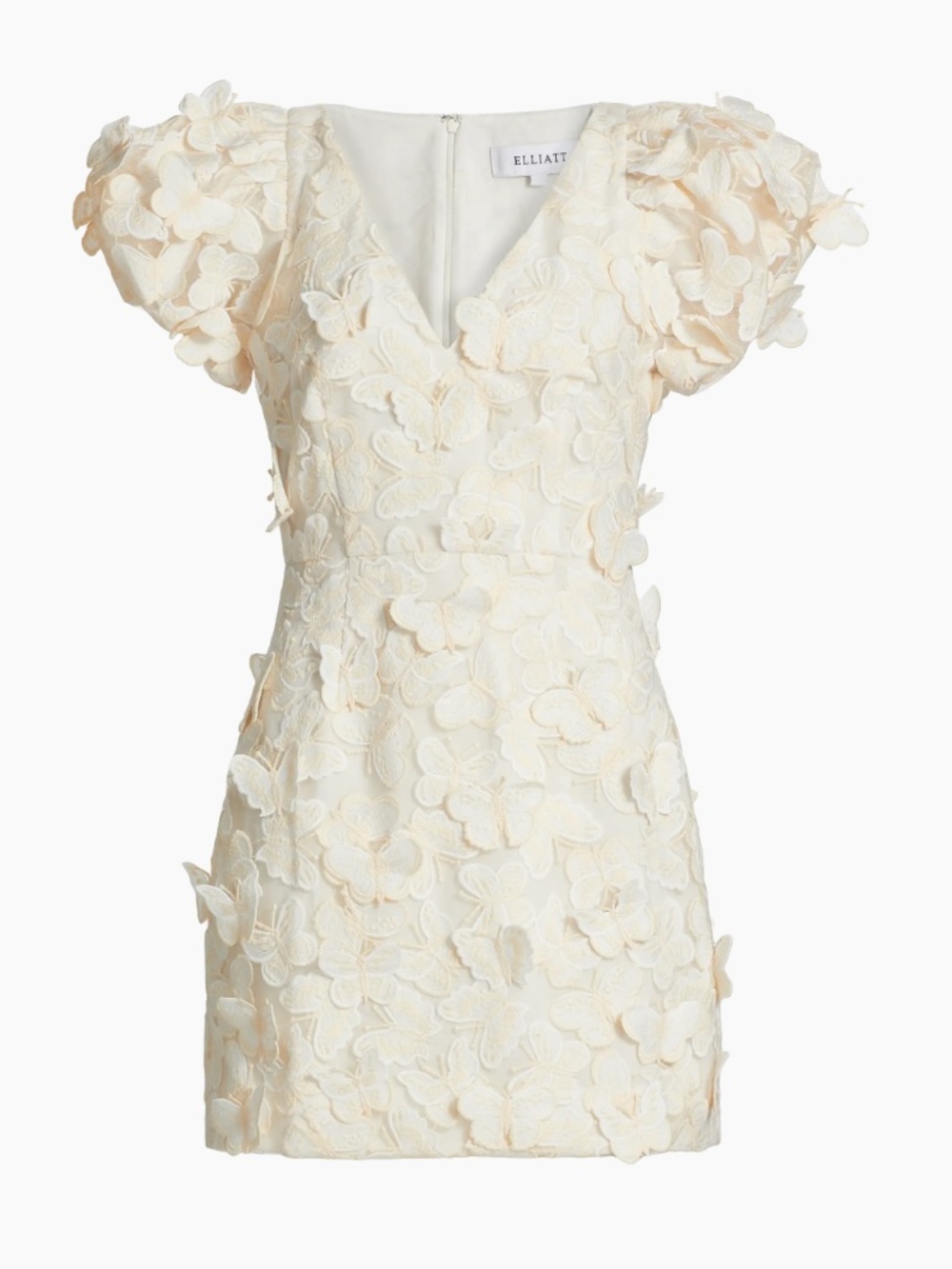 Elliatt Scarlett Butterfly Appliqué Minidress